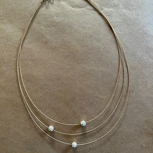 Delicate gold necklace